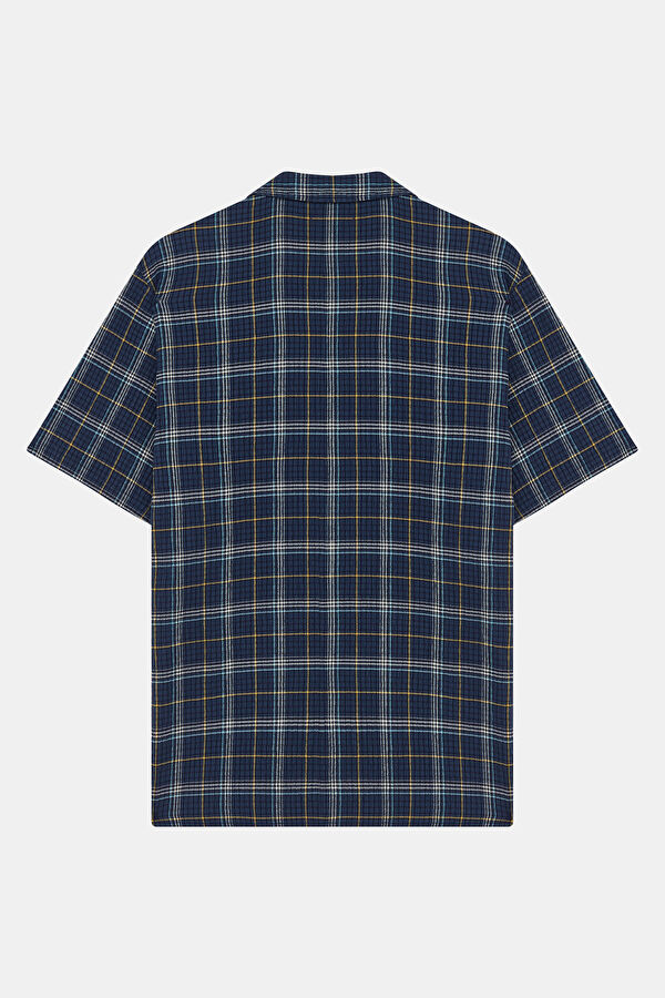 Relax Fit Navy Blue Men's Shirt 2