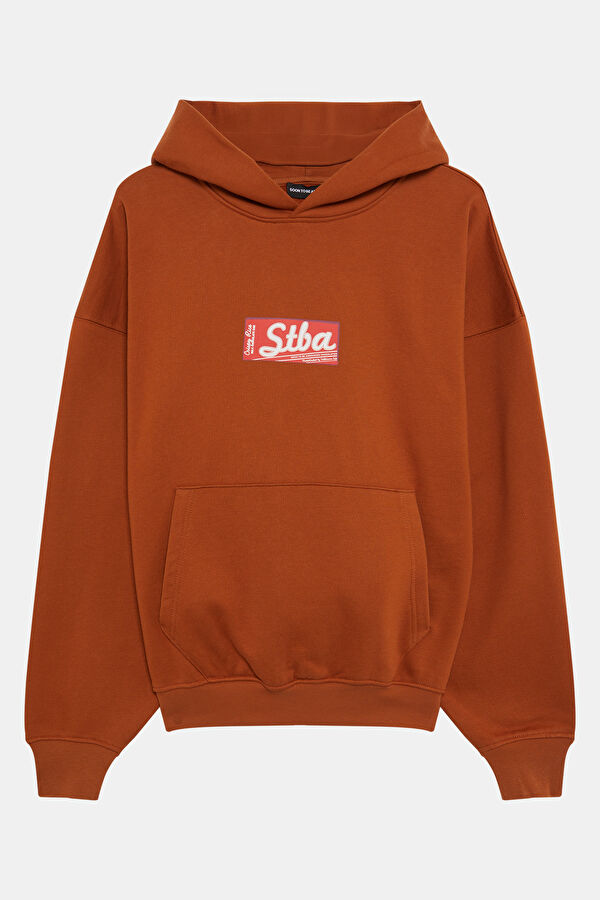 Brown Relax Fit Hooded Women's Sweatshirt