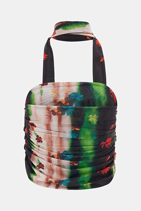 Colorful Patterned Women's Blouse 4