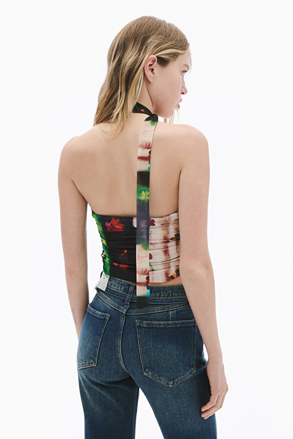 Colorful Patterned Women's Blouse 2