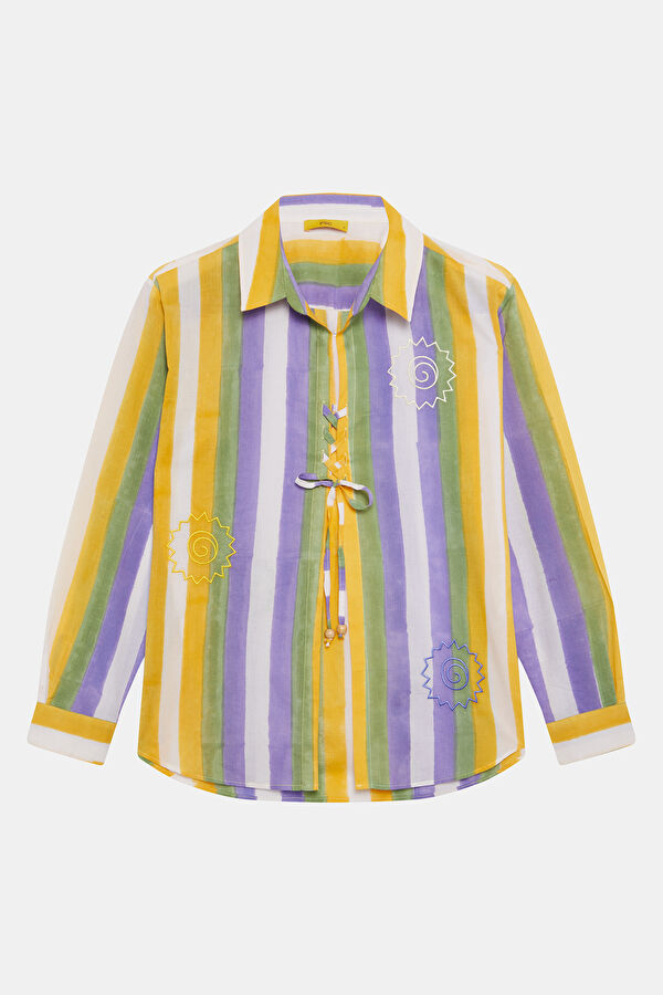 Multicolor Striped Patterned Shirt
