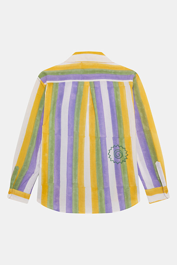 Multicolor Striped Patterned Shirt 2