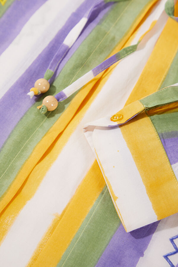 Multicolor Striped Patterned Shirt 4