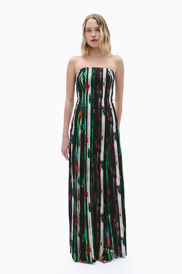 Colorful Patterned Women's Dress