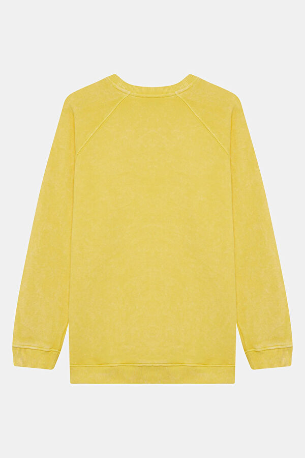 Sarı Kadın Sweatshirt 2