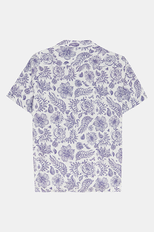Natural Patterned Regular Men's Shirt 2