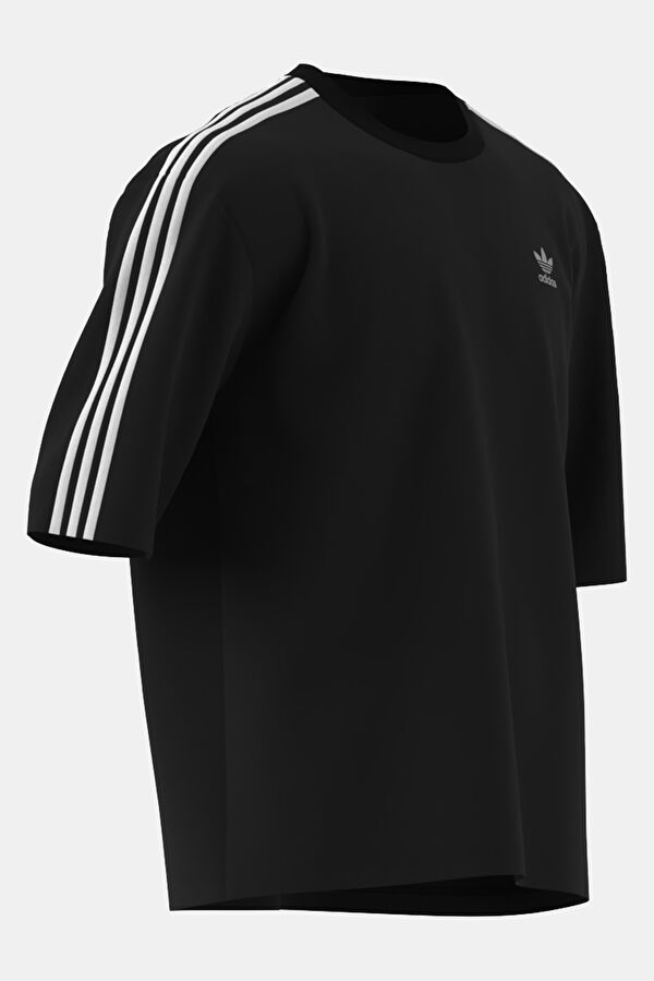 Oversize Siyah Bisiklet Yaka T-Shirt 2