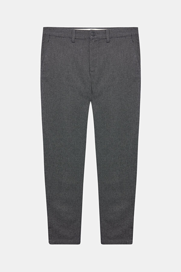 Grey Slim-Fit Men's Trousers