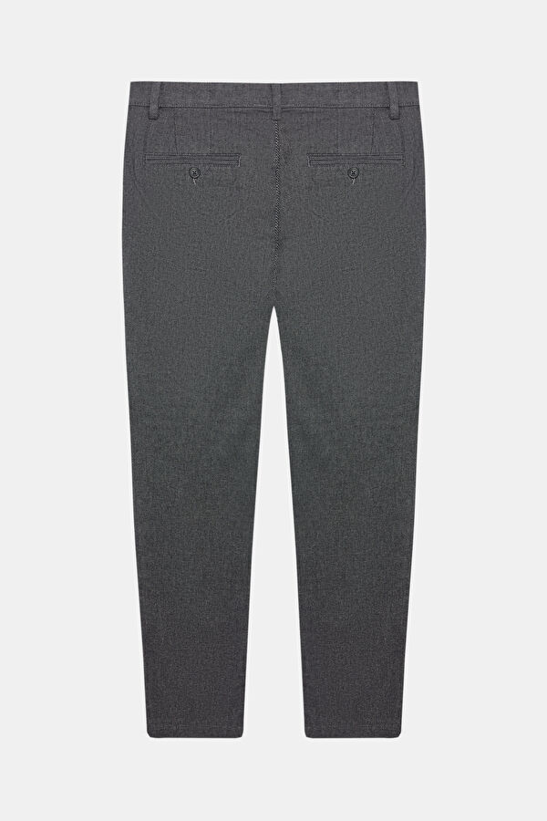 Grey Slim-Fit Men's Trousers 2