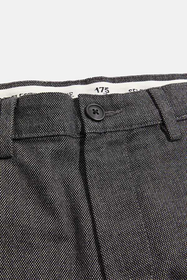 Grey Slim-Fit Men's Trousers 3