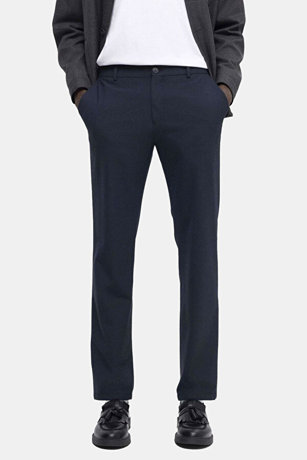 Navy Slim Fit Men's Pants 2