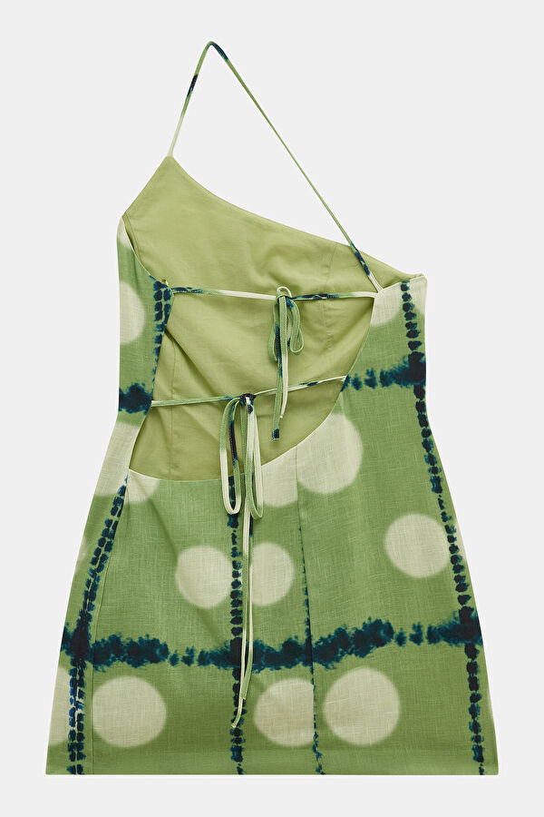 Colorful Patterned Short Women's Dress 5