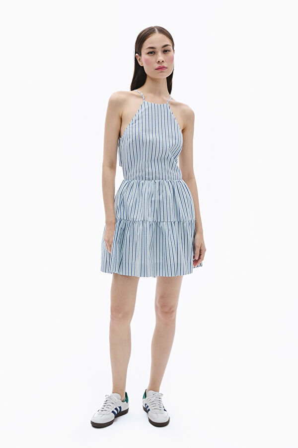 Colorful Striped Women's Dress