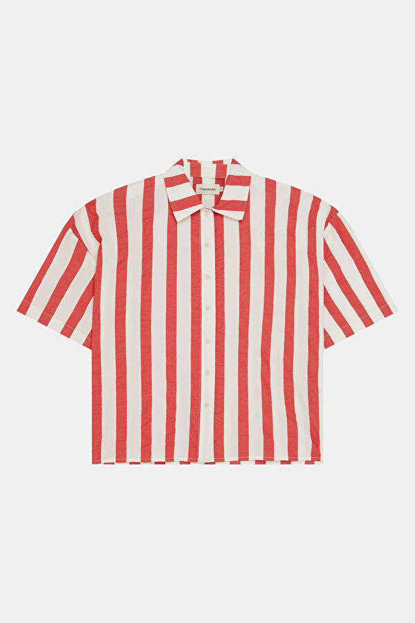 Red Striped Women's Shirt