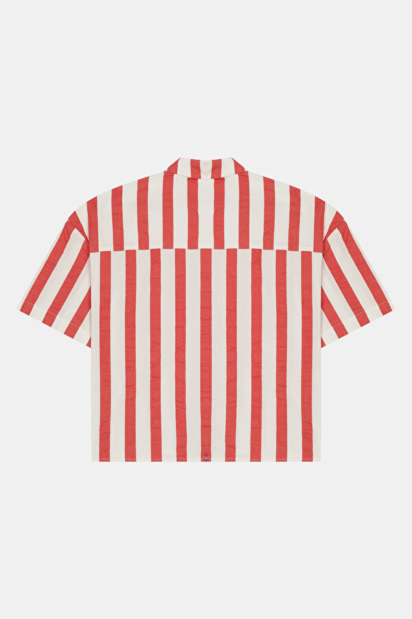 Red Striped Women's Shirt 2