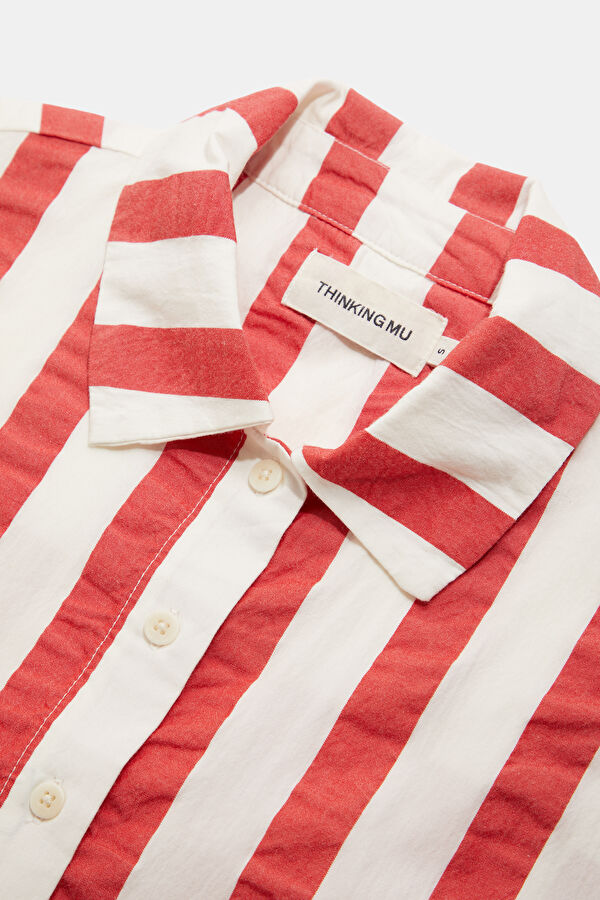 Red Striped Women's Shirt 3