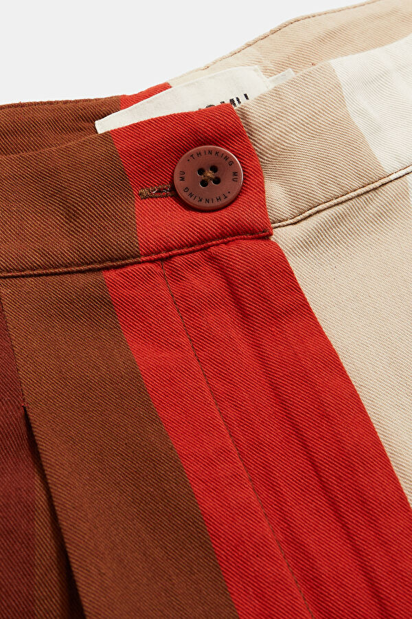 Relax Pattern Orange Wide Leg Pants 3