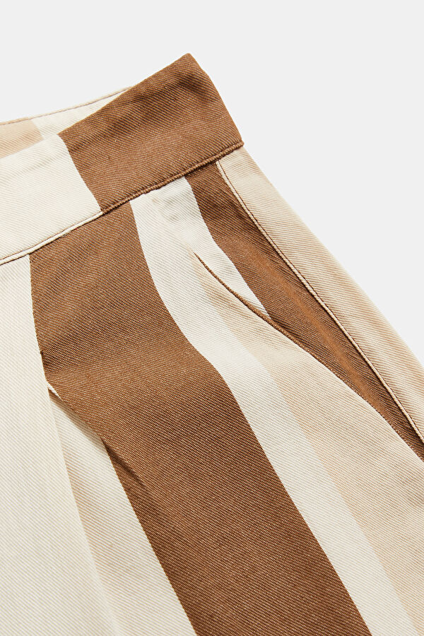 Relax Pattern Orange Wide Leg Pants 4