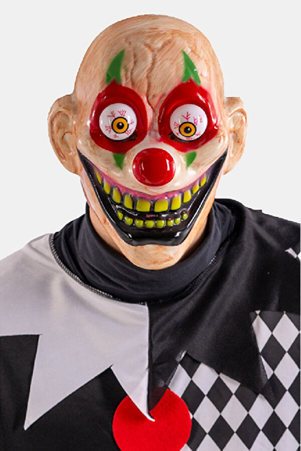 Smiling Clown Mask with Bulky Eyes