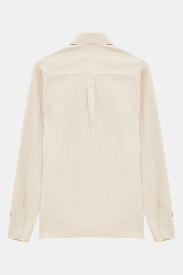 Beige Regular Men's Shirt 2