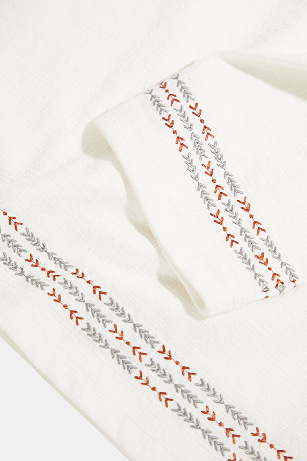 Ecru Embroidered Shirt 4