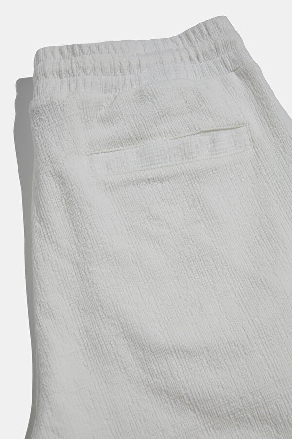Ekru Boru Paça Erkek Pantolon 4