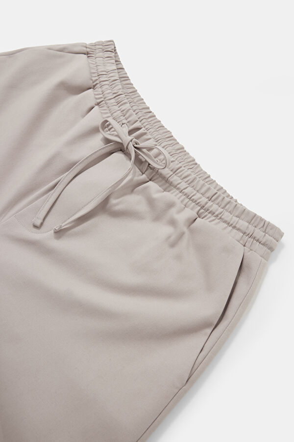Relax Fit Beige Straight Leg Men's Trousers 3