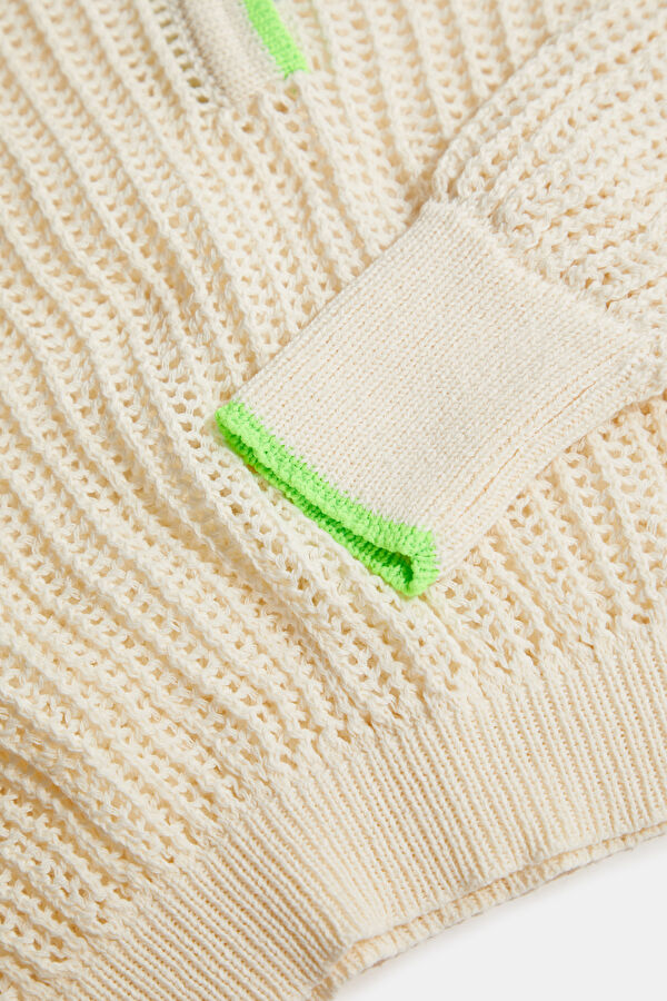 Off-white knitted women's sweater 6
