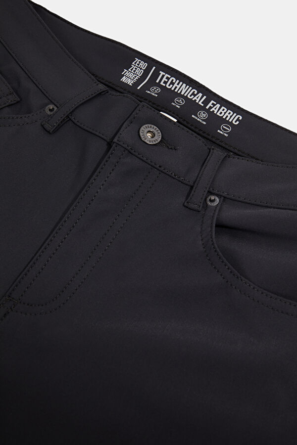Black Slim Fit Men's Pants 3