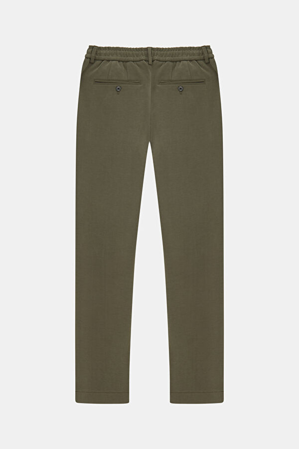 Khaki Straight Leg Men's Trousers 2