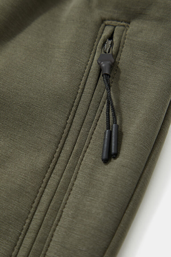 Khaki Straight Leg Men's Trousers 4