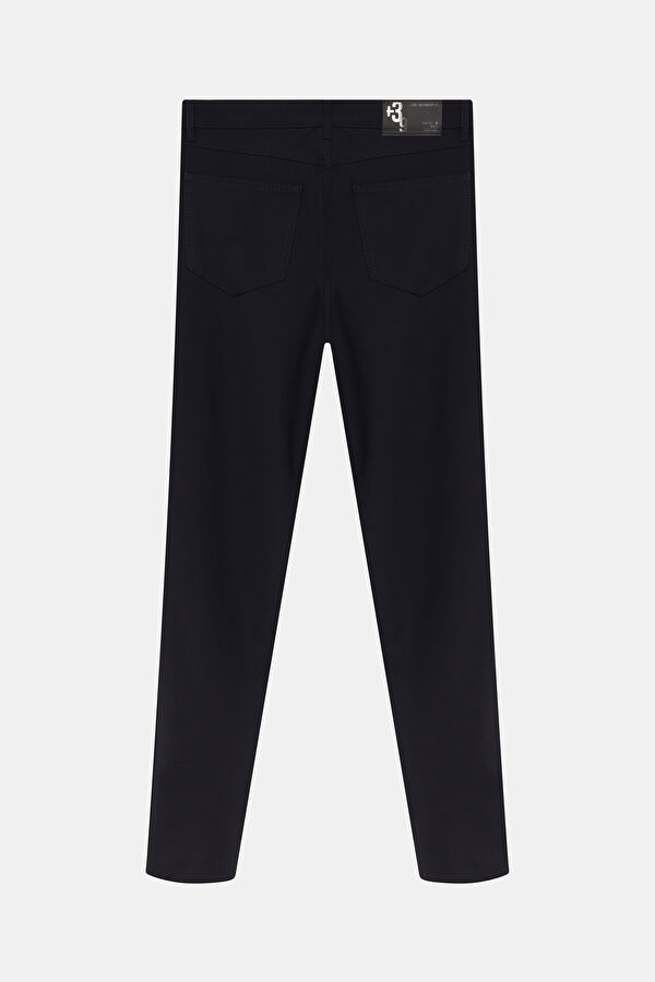 Navy Blue Straight Leg Men's Trousers 2