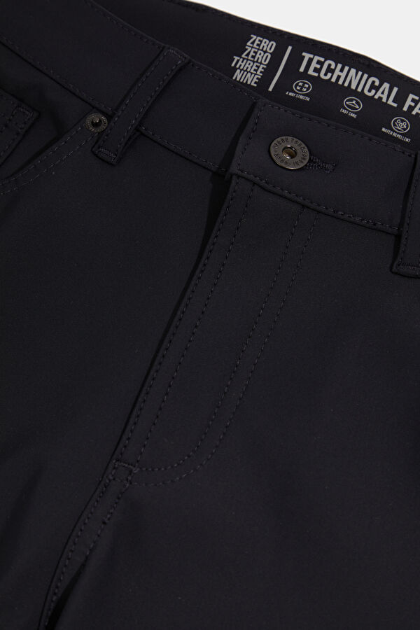 Navy Blue Straight Leg Men's Trousers 3