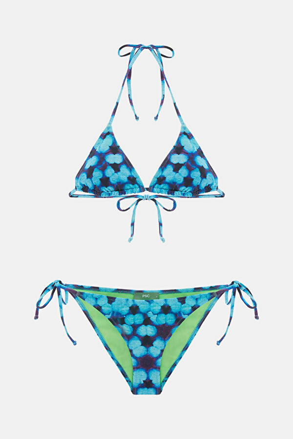 Çok Renkli Desenli Kadın Bikini