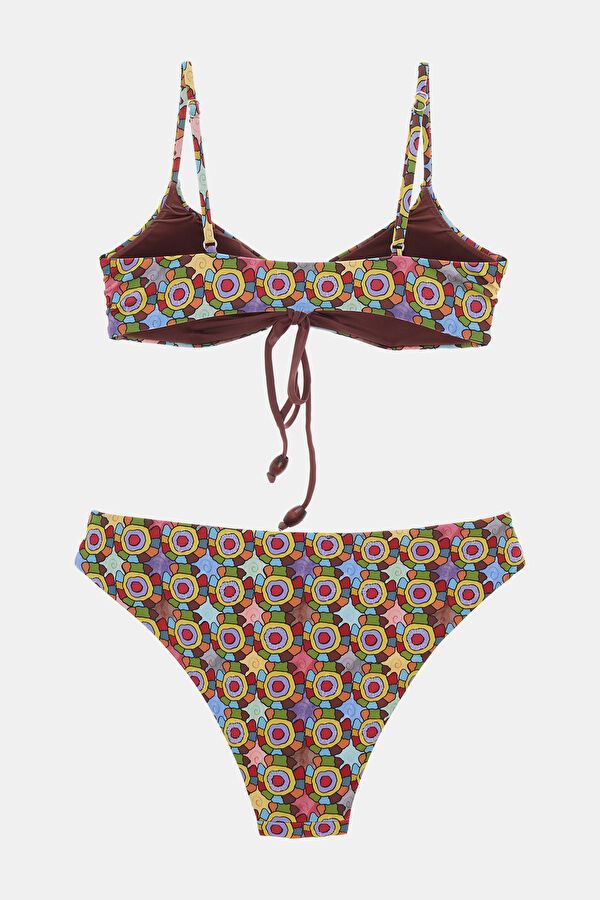 Çok Renkli Desenli Bikini 2