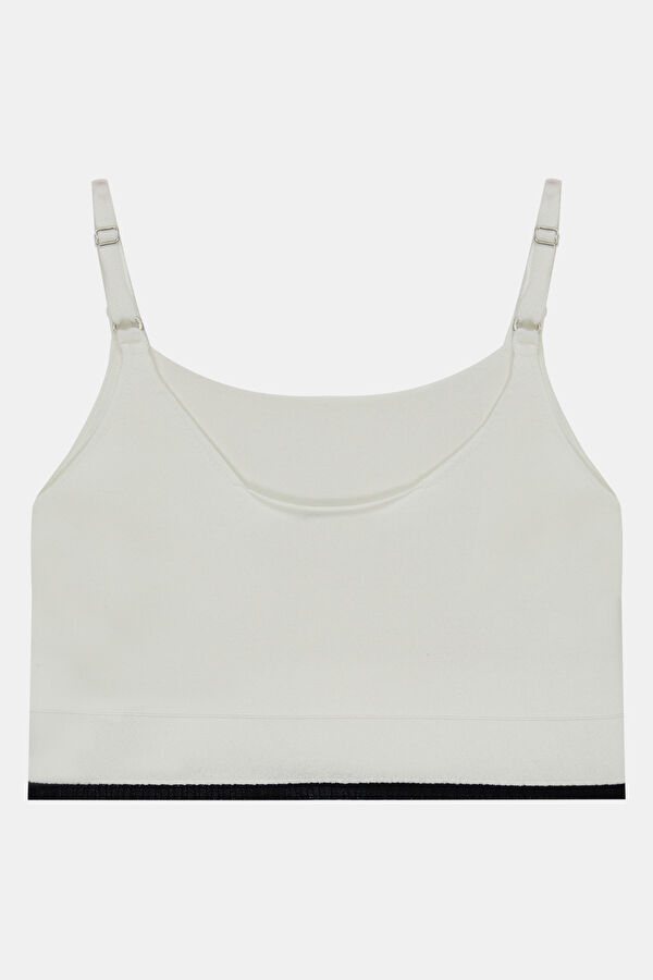 Off-white Strappy Women's Blouse 2