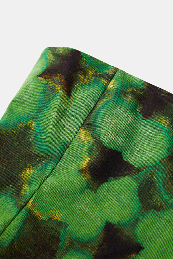 Green Patterned Women's Blouse 3