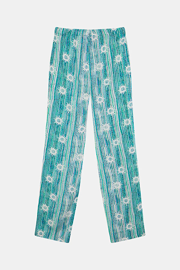 Mavi Viskoz Kadın Pantolon 2