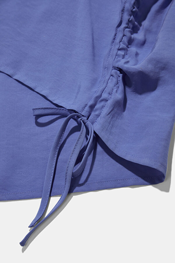 Blue Strappy Women's Blouse 6