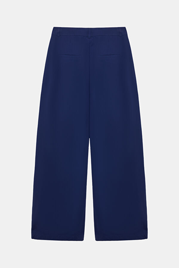 Navy Blue Straight Leg Women's Trousers 2