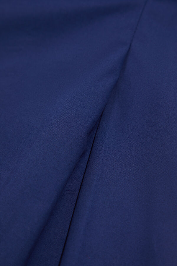 Navy Blue Straight Leg Women's Trousers 4