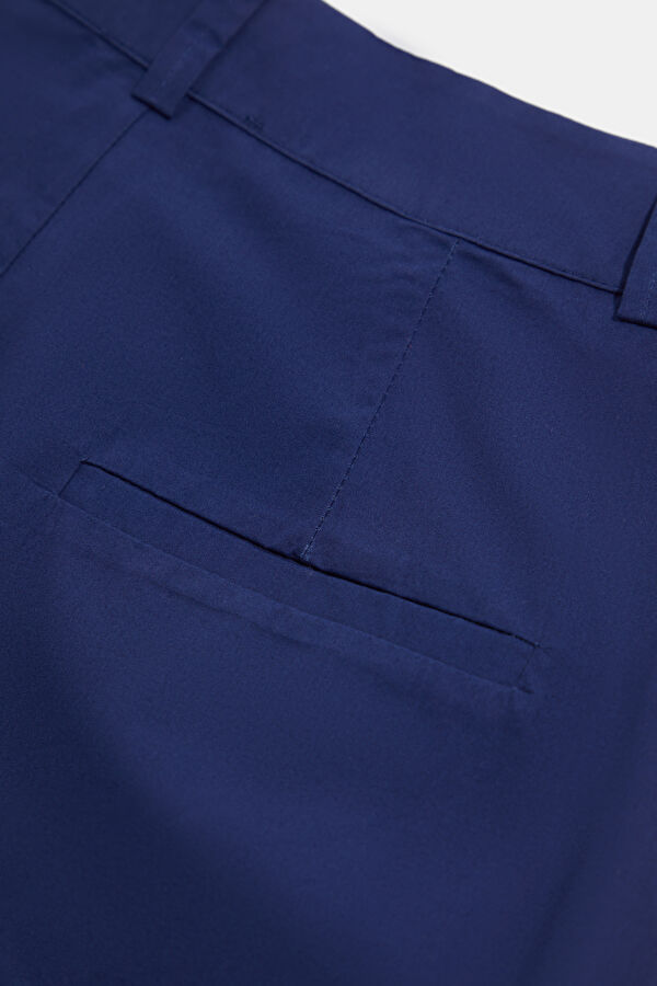 Navy Blue Straight Leg Women's Trousers 5