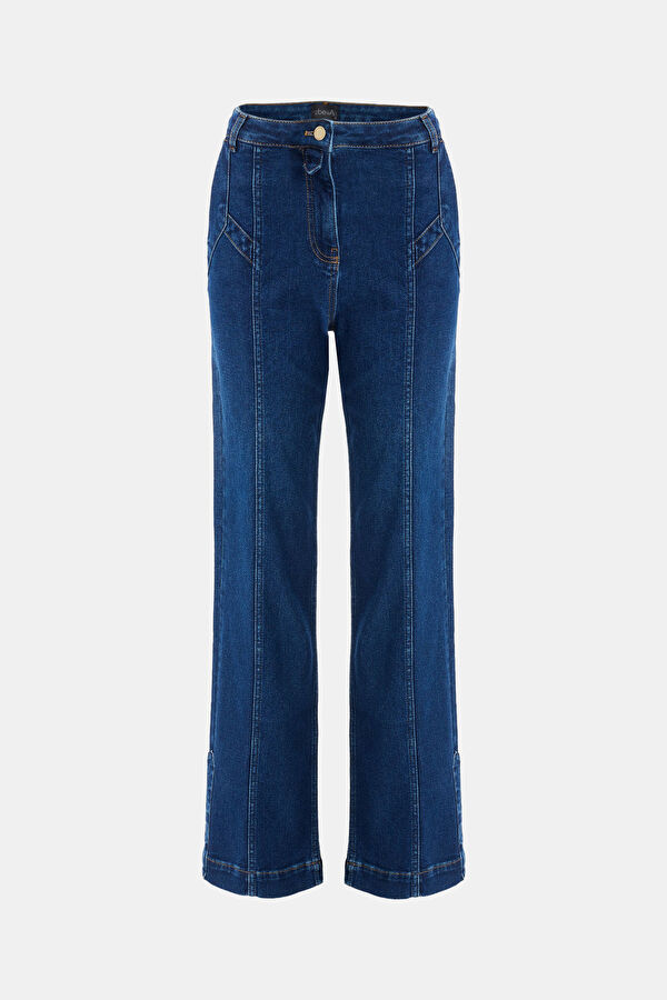 Navy Straight Women's Pants
