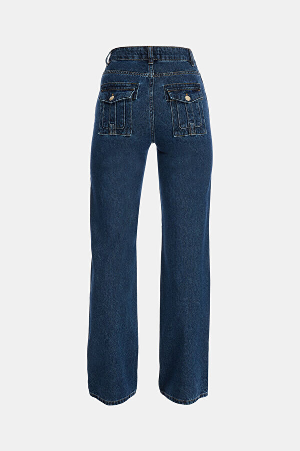 Navy Straight Women's Pants 6