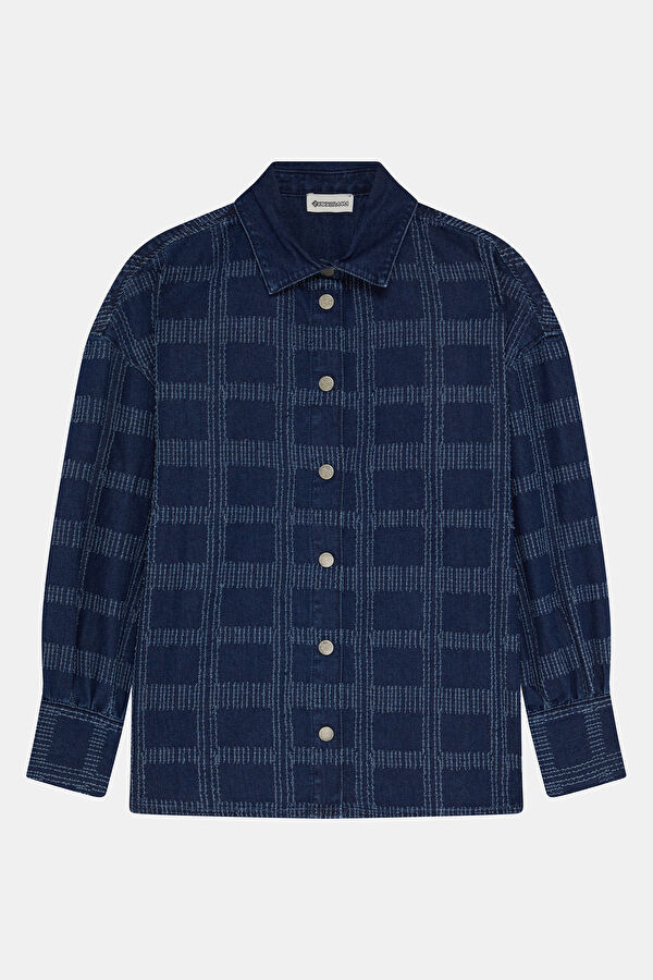 Blue Buttoned Jacket