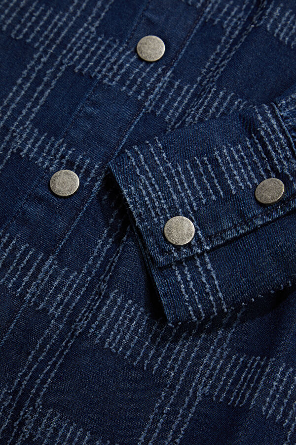 Blue Buttoned Jacket 4