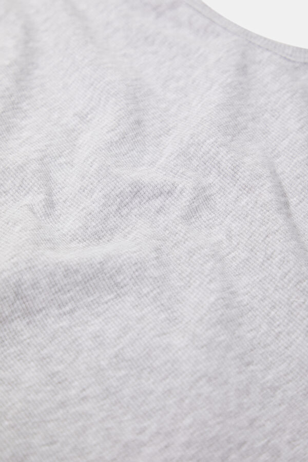 Light Gray Embroidered Sleeveless Women's Blouse 4