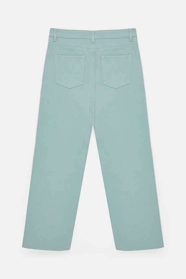 Aqua Green Straight Leg Men's Trousers 2