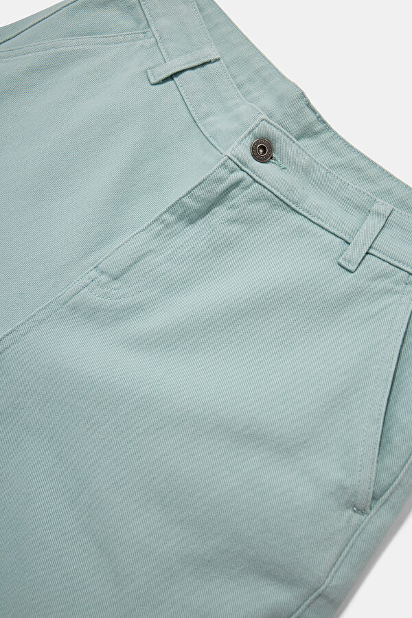 Aqua Green Straight Leg Men's Trousers 3