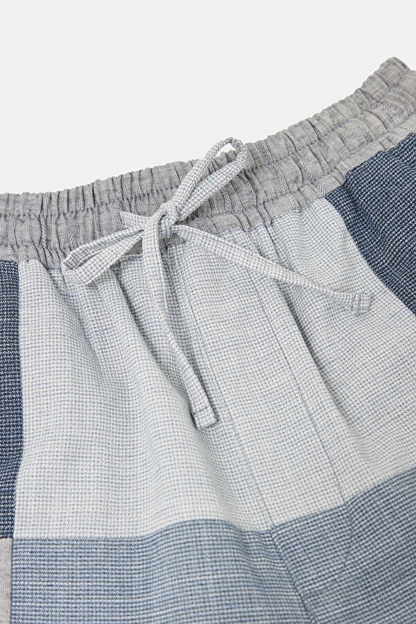 Colorful Linen Viscose Men's Shorts with Trim Details 5